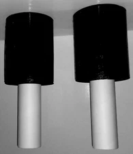 BLACK Shrink Wrap Stretch Film 2 Rolls 5"x1000 80 Gauge with handle Heavy Duty