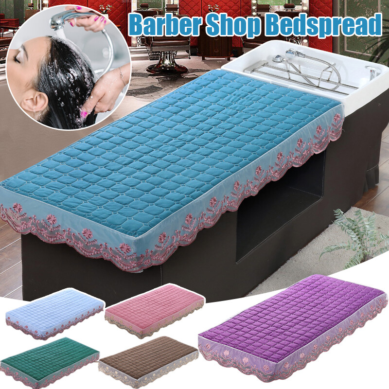 Shampoo Bed Cover Quilted Beauty Salon Massage Elastic Band Protective Bed Cover