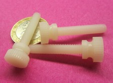 Nylon Plastic Thumb Screw, 10-32 x 1.0" Length, 21/64" Shoulder Dia, 50 Pc
