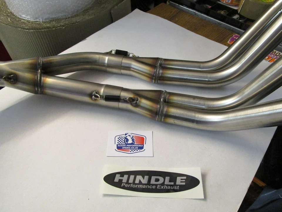 Sistema de escape trasero Suzuki GSXR750 85-87. Sistema completo, stock del Reino Unido. Foto 3 de 4