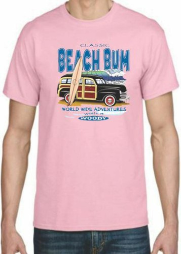 Adult DryBlend® T-Shirt - ( BEACH BUM- HOT ROD / WOODIE) - Picture 23 of 37