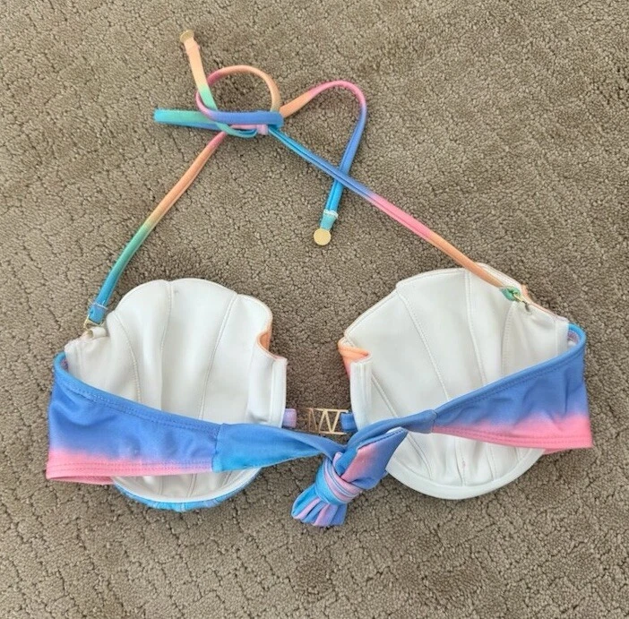 Top de bikini Wildfox Ombré pastel concha de sirena grande Foto 3 de 4