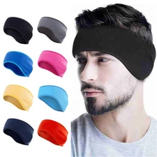 Winter Sports Headband Polar Fleece Bandana Ear Warm Sweatband Headwear Hairband