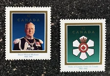 CANADA1992 #1446-1447 42c Order of Canada & Roland Michener - Set of 2 Singles