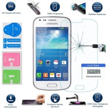 SAMSUNG GALAXY TREND PLUS S7580 PELLICOLA VETRO TEMPERATO 9H GLASS ANTI URTO