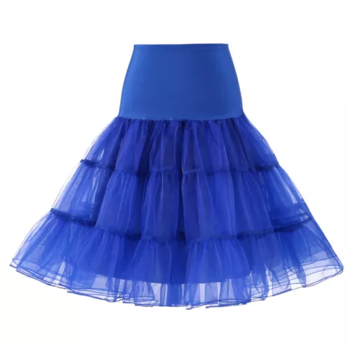 New 26" Retro Net Underskirt 50s Swing wedding Petticoat Rockabilly Tutu Skirt J - Picture 21 of 48