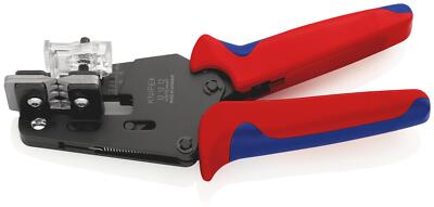 KNIPEX 12 12 12 Präzisions-Abisolierzange mit Formmessern 4/6/10 mm² mit Mehr...