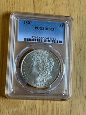 1897 P MORGAN DOLLAR! MS 63!