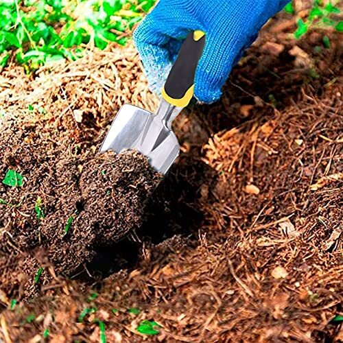 SXBBSMC 3-Piece Garden Tool Set - Cast Aluminum Hand Shovel, Trowel & Rake For Men, Women & Kids - View #5
