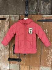 Esprit Kids Jacket Coat Hooded Winter Warm Outdoors Pre School Pink 2-3 Years