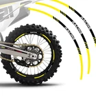 Yellow 21 in. 19" Dirt Bike Decal Rim Sticker P03 For Suzuki RMZ250 20 21 22 23