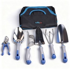 8 PCS Gardening Tools Set with Ergonomic Handles, Heavy Duty Garden Tool Kit ...
