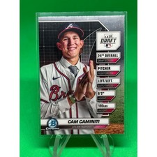 2024 Bowman Draft #BDN-10 Draft Night Cam Caminiti Atlanta Braves Prospect