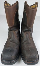 Carhartt 11" Steel Toe Waterproof Wellington Boots Mens Size 9.5 M Brown CMP1218