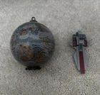 Lego Star Wars poly bag venator and courscant globe series lot build