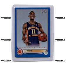 2022 Topps Chrome McDonald's A/A - Blue #55 MJ Rice Rookie /99