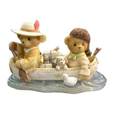 Cherished Teddies 114105 Lewis Clark Canoe Limited Edition 2003 NEW UNOPENED