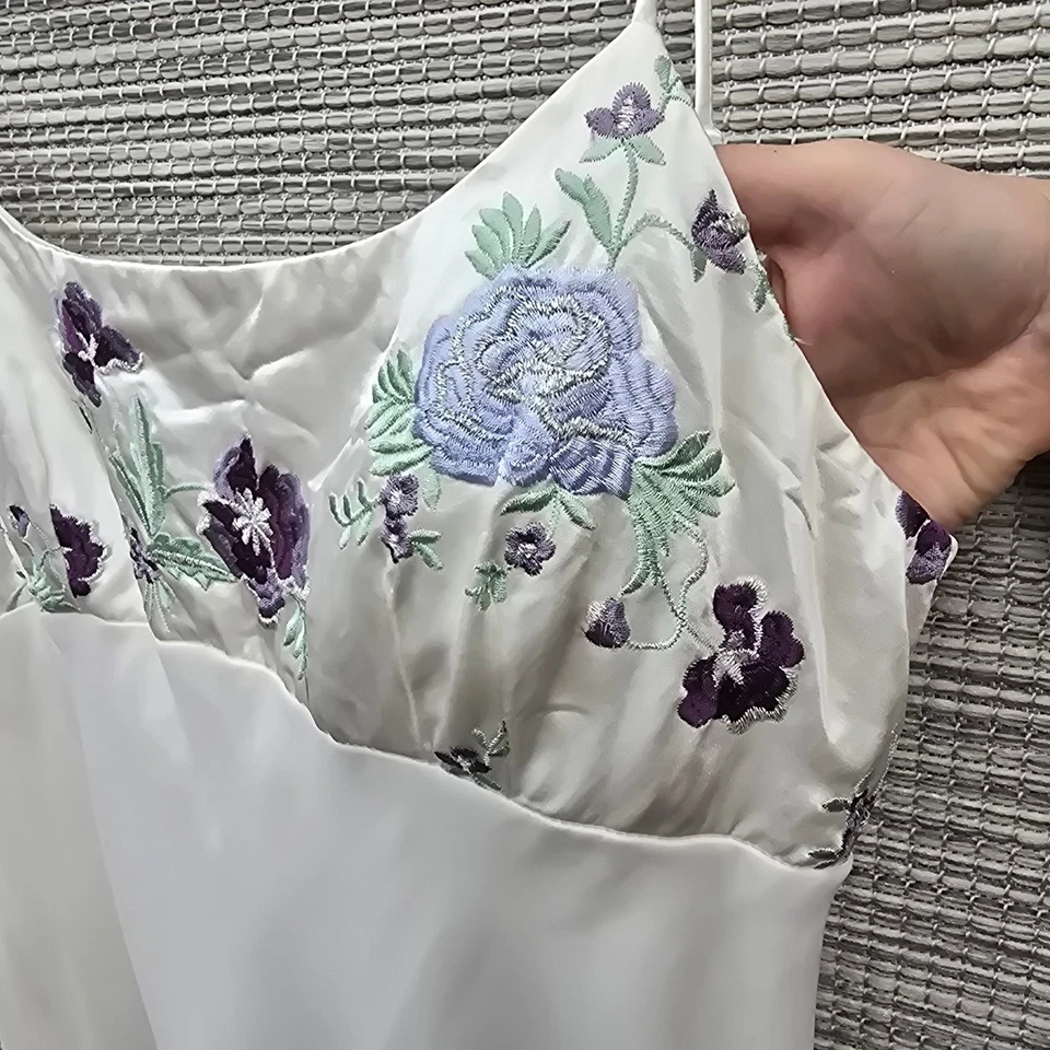 Maxi Vestido Sin Mangas De Colección Niki Livas Para Mujer 14 Años 90 Gasa Hada Coqueta Cottagecore Foto 4 de 4