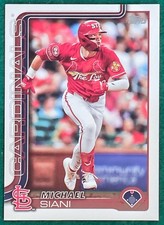 Michael Siani - 2025 Topps #289 - St. Louis Cardinals Baseball Card
