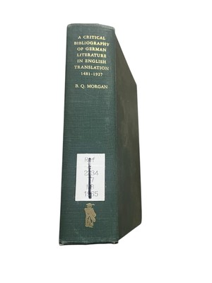 #ad #ad German Literature In English Translation 1481 1927 By Bayard Quincy Morgan 1965 $35.00