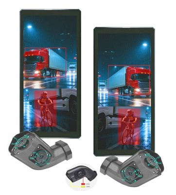 10.36'' IPS Touch Screen Truck Monitor System | 2CH Split 1080P IR Camera DVR BUS