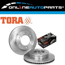 2 x Front Disc Brake Rotors + Pads Kit for Ford Ranger PJ PK 2006~2011 RWD & 4X4