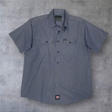 Dixxon Workforce Form And Function Shirt Mens Xl Gray Striped Short Sleeve Dixxon Workforce Form And Function Shirt Mens Xl Gray Striped Short Sleeve
