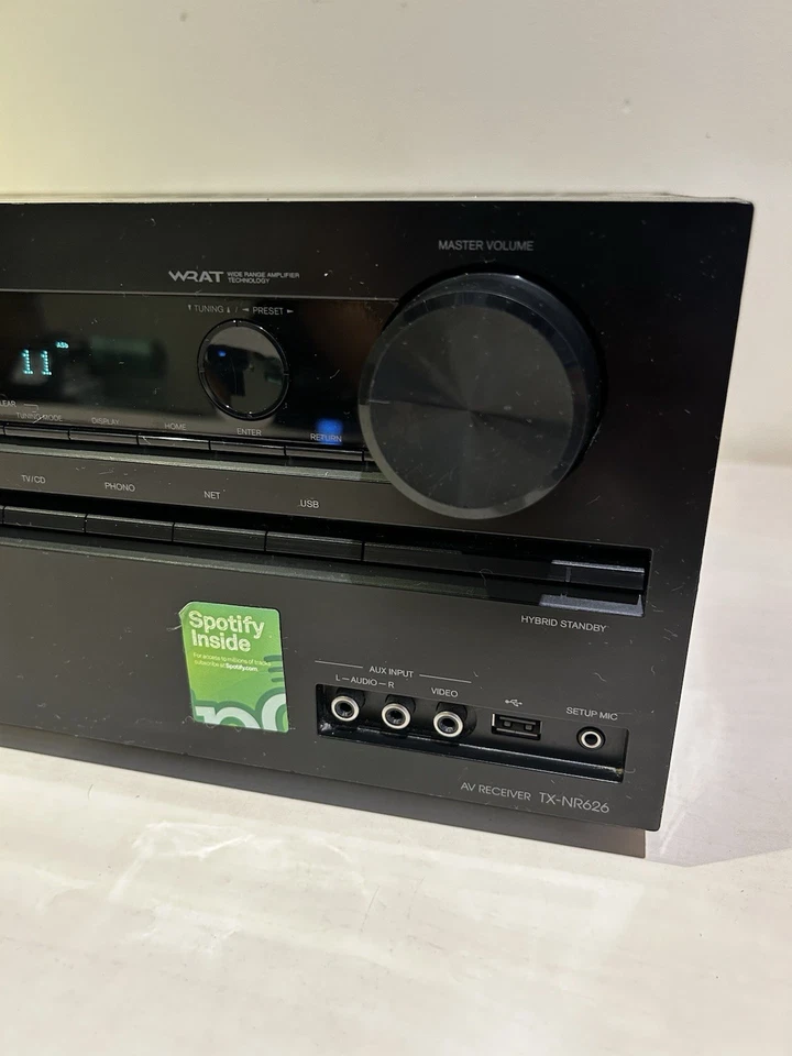 Onkyo TX-NR626 AV Receiver 7.2 Channel HDMI Bluetooth Wi-Fi Spotify Tested - Image 4 of 4