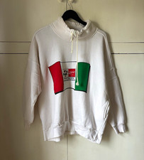 Italia '90 World Cup Coca Cola 1/4 Zip Pullover (Excellent) L