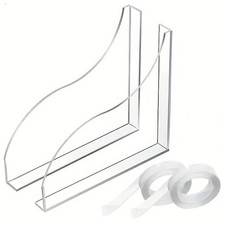 Sink Splash Guard Acrylic Home Countertop Reusable Water Baffle Plate Non Slip