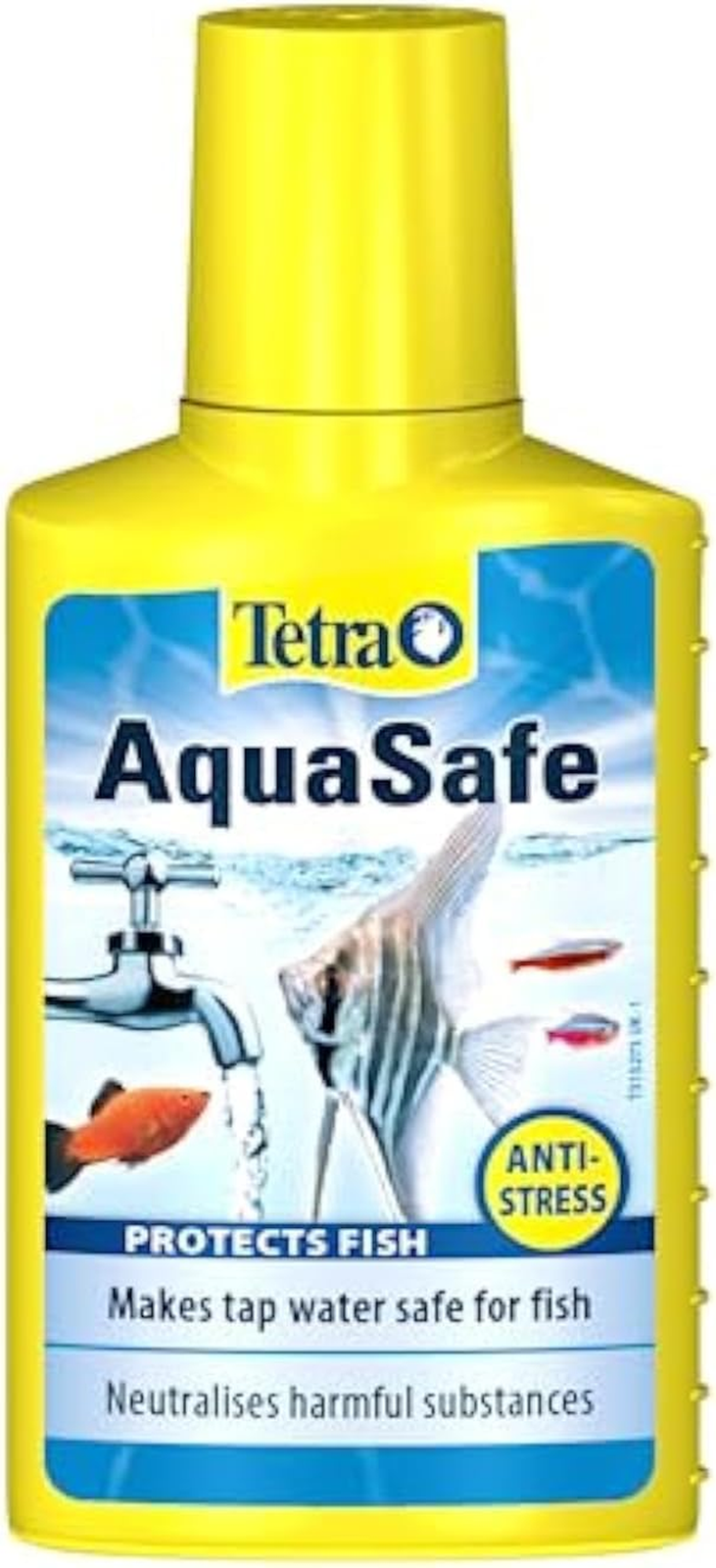 Tetra AquaSafe 100ml Tap Water Conditioner Makes Water Safe for Fish & Plants