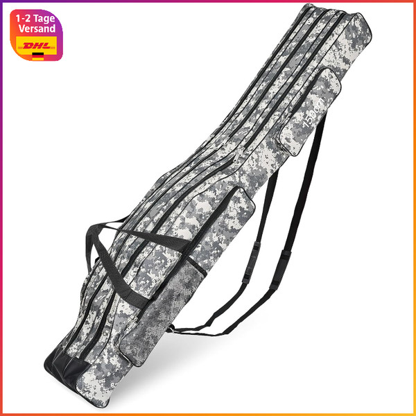 Angeltasche Rutentasche 150Cm Wasserdicht Faltbar 3 FäCher FüR Angelruten-image