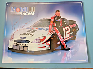 Ryan Newman Signed 8x10 Hero Card Mobil 1 Racing NASCAR Autograph Penske