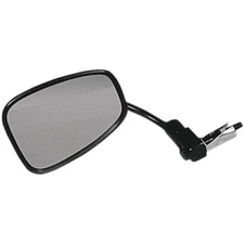 Emgo Universal Bar End Mirror - Rectangle - Black - Left/Right | 20-34010