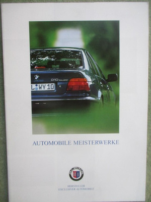 Alpina Automobile Meisterwerke B3 3.3 E46 D10 E39,B10,B12 6.0 E38 9/1999
