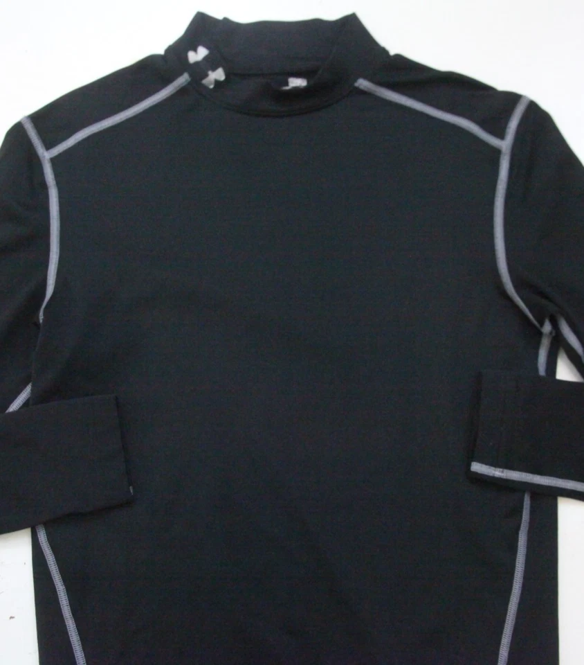 Camisa Under Armour Mediana Negra Cold Gear Manga Larga Ajustada Compresión WS432 Foto 2 de 4