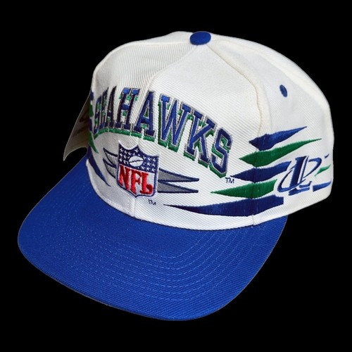 1990s Logo Athletic Pro Line Seattle Seahawks NFL Diamond D Cut Snapback Hat