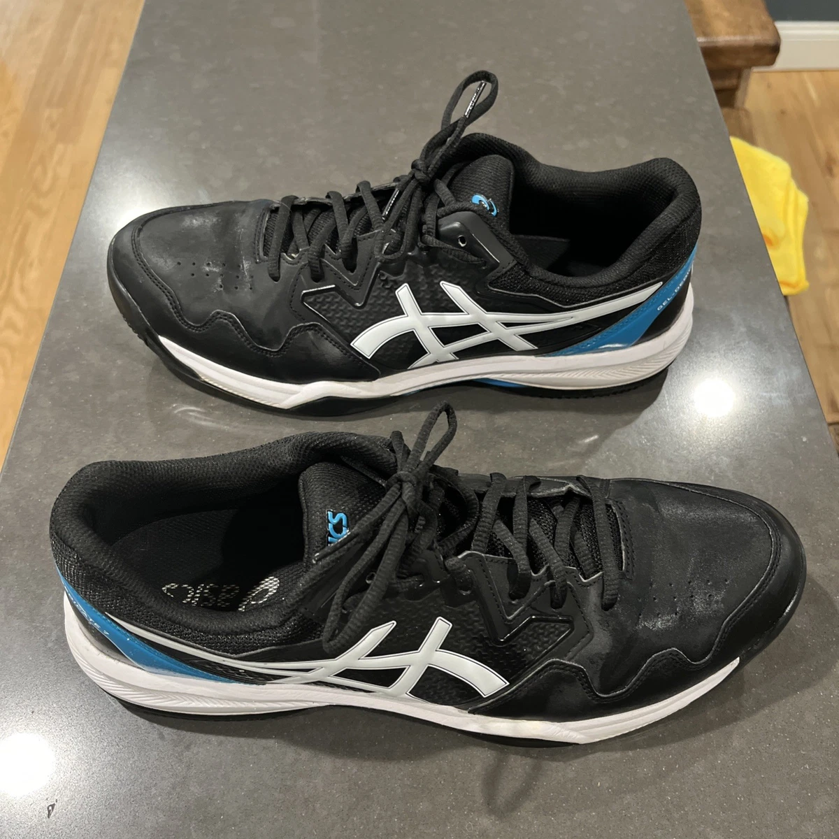 Asics Gel Dedicate 7 Black Island Blue for sale | eBay