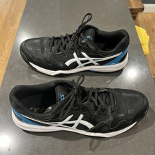 ASICS Men's Gel-Dedicate 7 Tennis Shoes Black/Island Blue -13