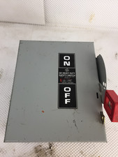 GE THN3361 30 AMP 600 VOLT 3 PHASE NON-FUSIBLE INDOOR DISCONNECT..D-2147
