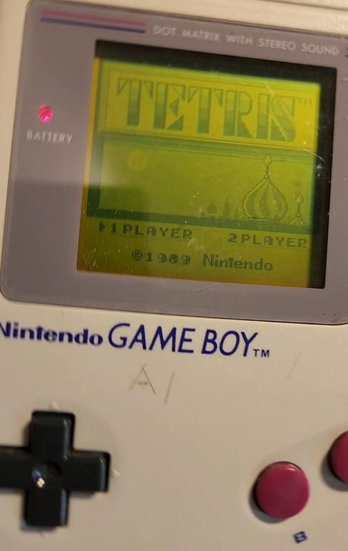 Nintendo Game Boy DMG-01 Console Gray Handheld Tetris Tested Working Cleaned