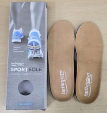 A BETTERFORM SportSole Orthotics Leather Shoe Insoles Inserts F M8-8.5 W10-10.5