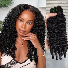 DSEKCAIN Burmese Curly Hair Bundles Human Hair Only One Single 14 Inch Bundle 10