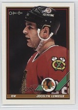 1991-92 O-Pee-Chee Jocelyn Lemieux #453 0a4