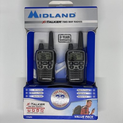 NEW Midland X-Talker T71VP3 Two Way Radios 36 Channel Walkie Talkies 38 Mile...