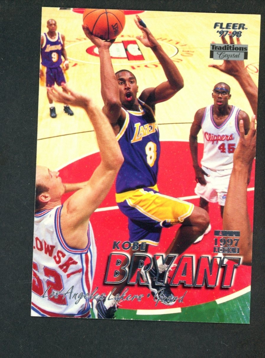 1997-98 Fleer Tradition All-Rookie Crystal #50 Kobe Bryant Lakers HOF