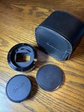 Canon Extension Tube FD 25 w/Caps And Canon Leather Storage Case FD25
