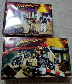 Lego Indiana Jones  7195 7620 Ambush In Cairo Motorcycle Chase Retired New Set 1