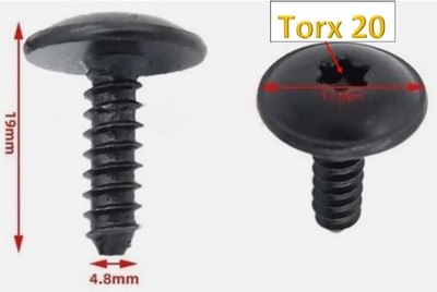 50 x  Original Torx20 Schrauben Radkasten 4,8 x 16 mm für AUDI VW - N90775001