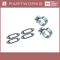 2X Auspuffschelle FüR Porsche 356 912 WäRmetauscher + 4 Dichtungen
